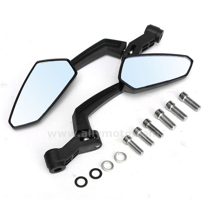 88 Universal Motorcycle Custom Rearview Side Mirror 10Mm 8Mm For-Chopper-Honda-Yamaha-Suzuki@6